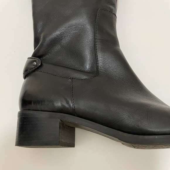 Etienne Aigner Black Leather Ryder Boots EUC - Picture 6 of 15